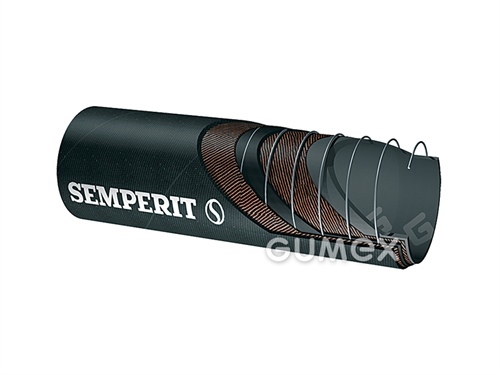 Fekálná hadica IFSD, 50/62mm, 10bar/-0,9bar, SBR/SBR, -35°C/+80°C, čierna
